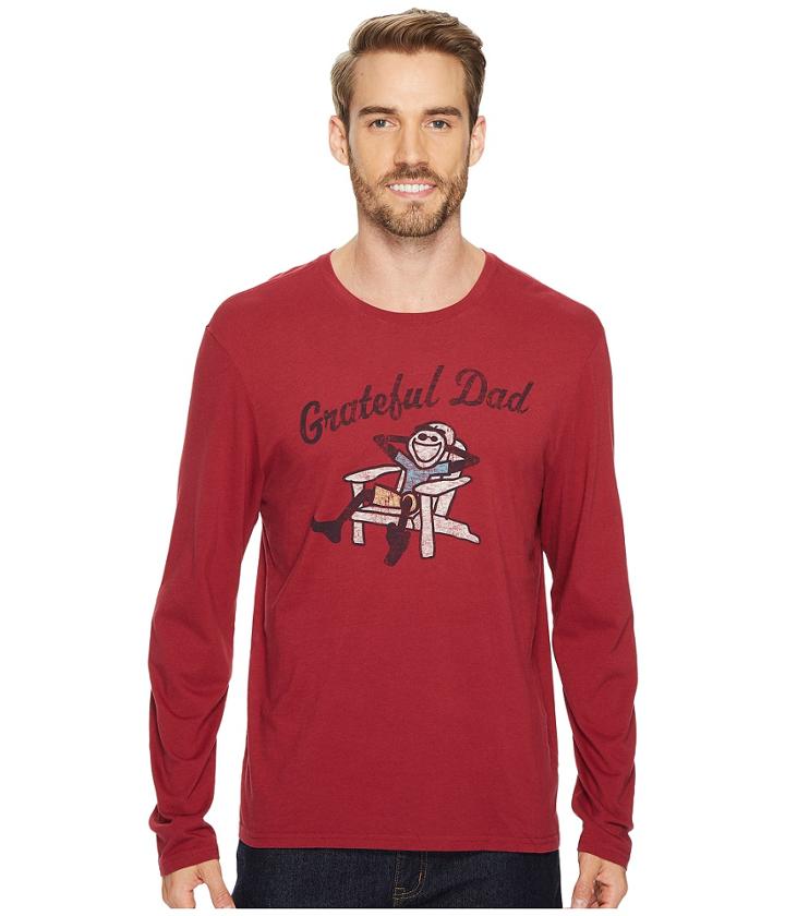 Life Is Good - Grateful Dad Adirondack Long Sleeve Smooth Tee