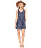 Jack By Bb Dakota - Tavon Printed Chambray Snap Front Dress