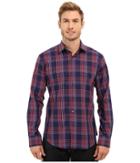 Bugatchi - Sicily Shaped Fit Long Sleeve Woven Shirt