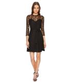 The Kooples - Jacquard Dress With Lace Details And Braid