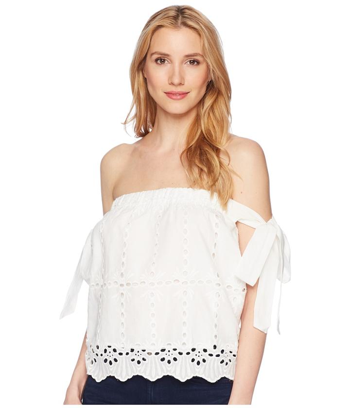 Bishop + Young - Bare Shoulder Eyelet Top