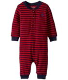 Ralph Lauren Baby - Striped Cotton Jersey Coverall