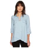 Karen Kane - Lace-up Hem Top