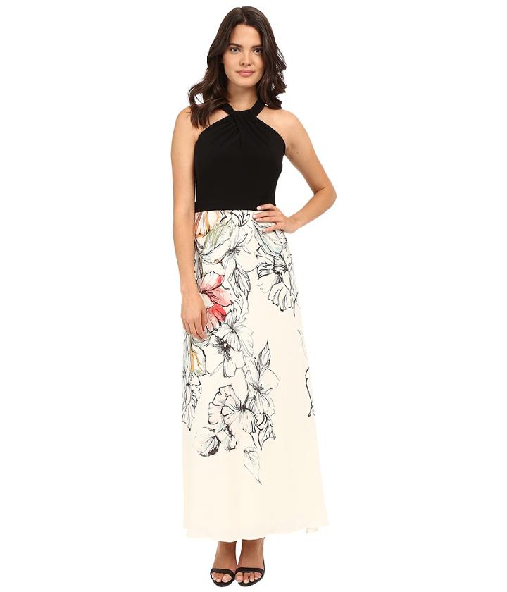 Christin Michaels - Nadya Twist Front Maxi Dress