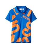 Moschino Kids - Short Sleeve Polo W/ Logo Graphic On Front