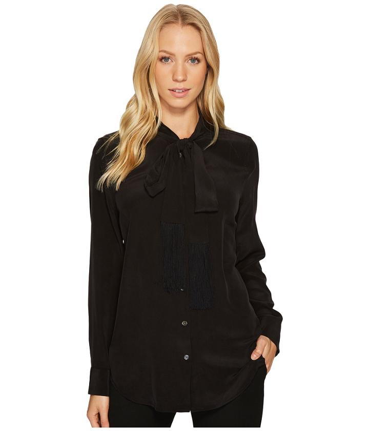 Equipment - Essential Tie Neck Top