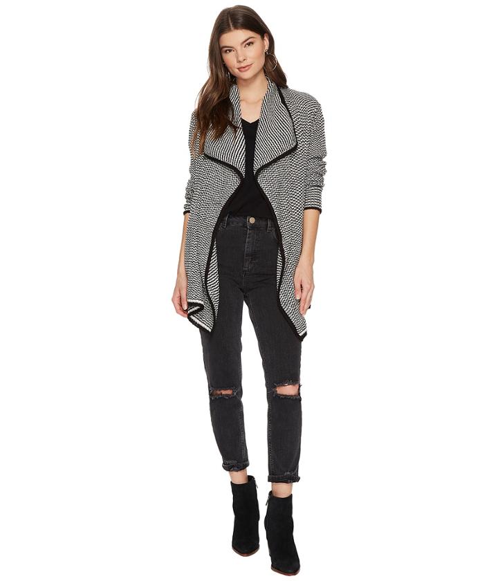 Jack By Bb Dakota - Rachelle Striped Drape Front Cardigan