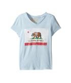 The Original Retro Brand Kids - California Flag Short Sleeve V-neck Tri-blend Tee