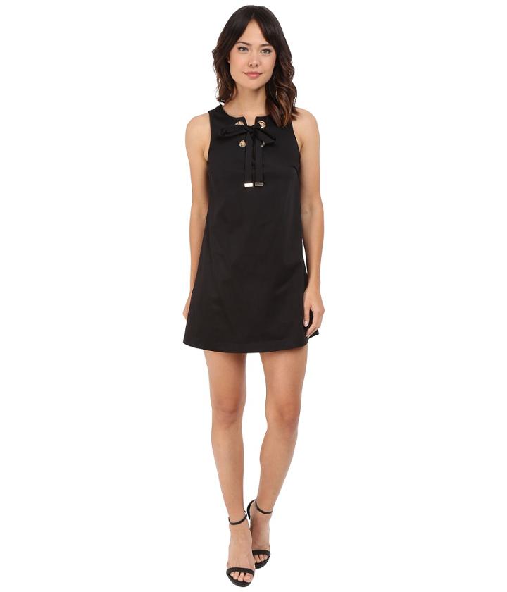 Jessica Simpson - Solid Cotton Satin Dress With Front Bow Js6d8560