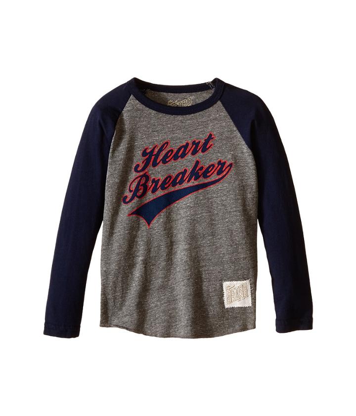 The Original Retro Brand Kids - Long Sleeve Raglan Heart Breaker