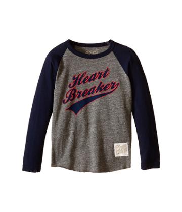 The Original Retro Brand Kids - Long Sleeve Raglan Heart Breaker