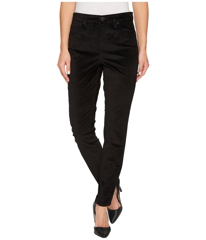 Blank Nyc - Black Velveteen Skinny In Raven Feather