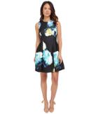 Calvin Klein - Sleeveless Printed Fit Flare Dress Cd5m3r8y
