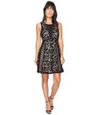 Adelyn Rae - Loretta Woven Lace Fit And Flare Dress