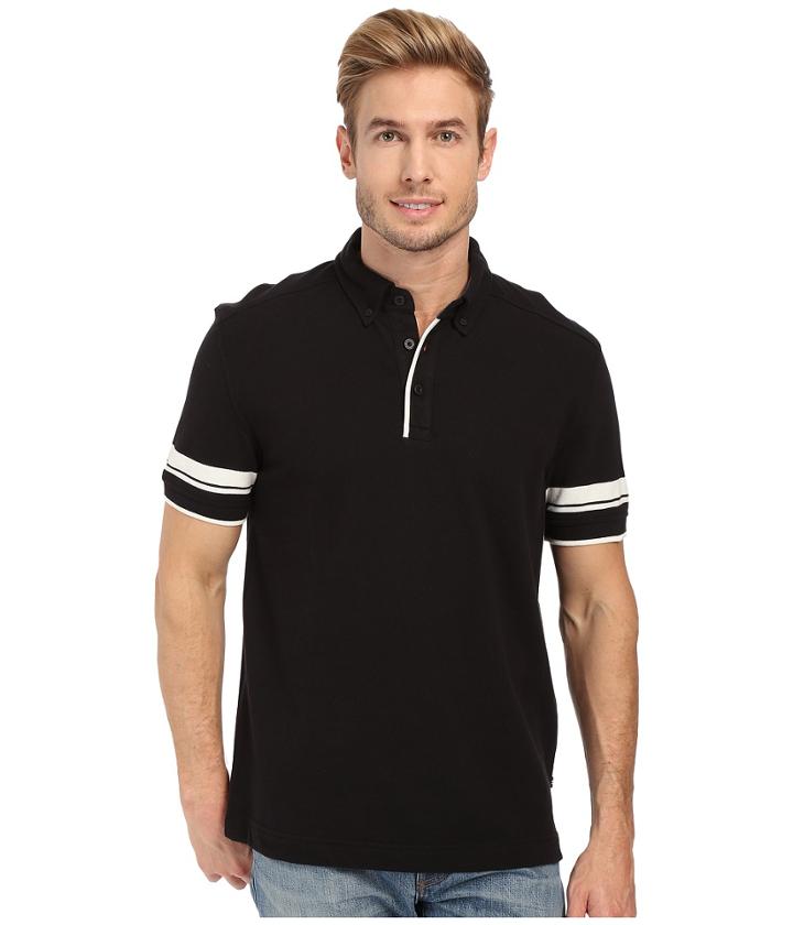 Nautica - Short Sleeve Stripe Sleeve Polo