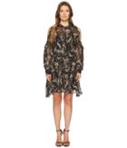 The Kooples - Loose Birdy-print Dress In Silk