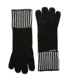 Michael Michael Kors - Pinstripe Double Face Jacquard Gloves