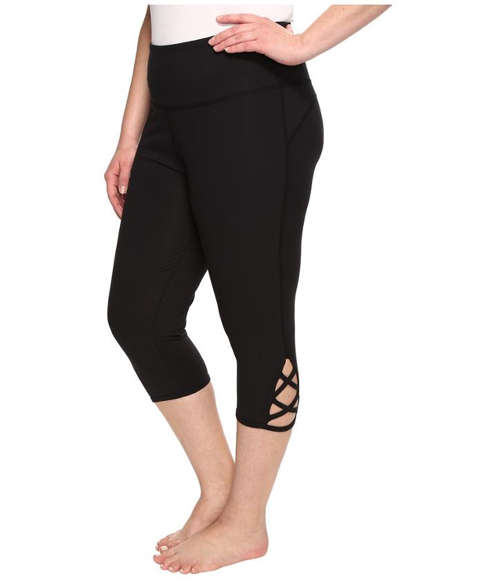 Marika Curves - Plus Size Lace-up Capri Leggings