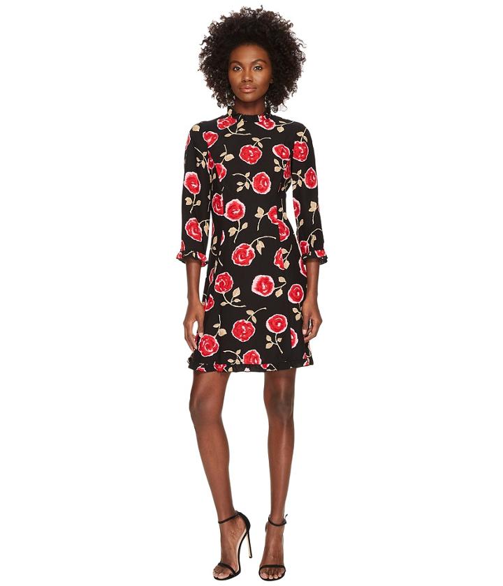 Kate Spade New York - Hazy Rose Crepe A-line Dress