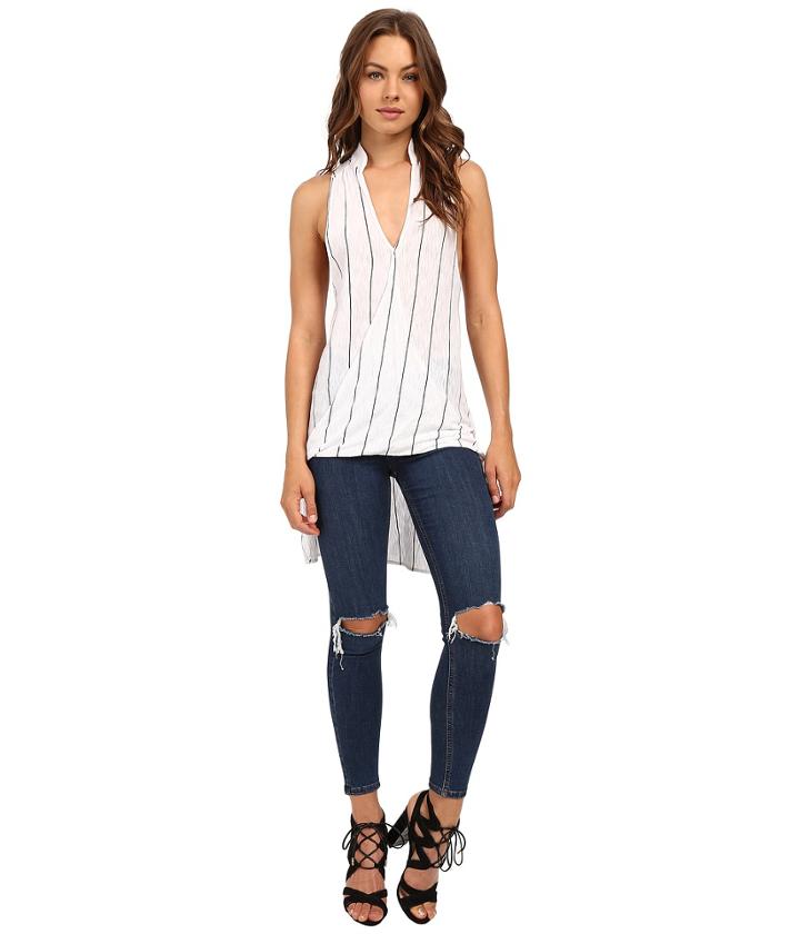 Culture Phit - Sadia High-low Overlap Tank Top