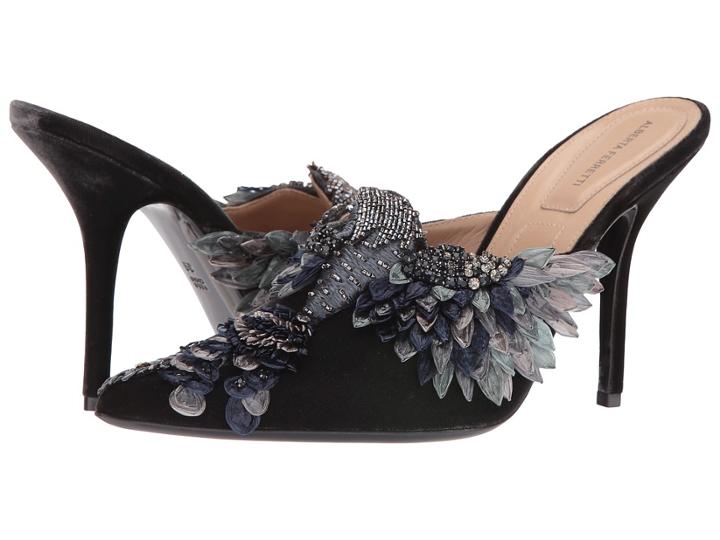 Alberta Ferretti - Embroidered High Heel Mule