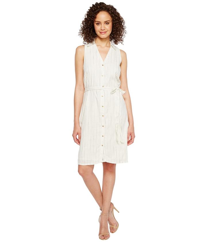 Ivanka Trump - Cotton Blend Stripe Shirtdress