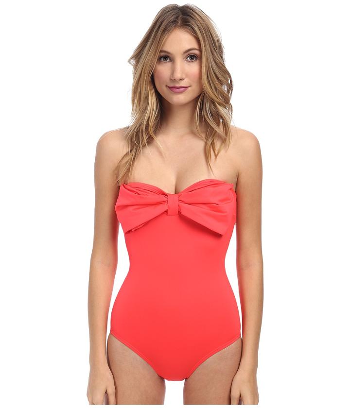 Kate Spade New York - Bandeau Maillot W/ Removable Soft Cups And Straps