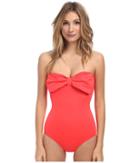 Kate Spade New York - Bandeau Maillot W/ Removable Soft Cups And Straps