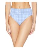 Nanette Lepore - Capri Gingham Pin Up High Leg Bikini Bottom