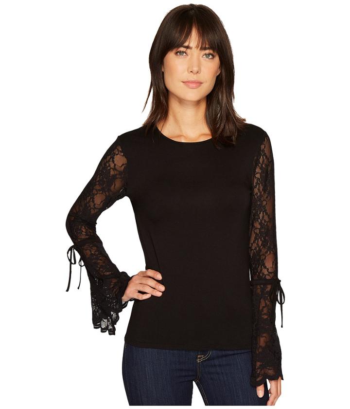 Vince Camuto - Flared Lace Sleeve Top