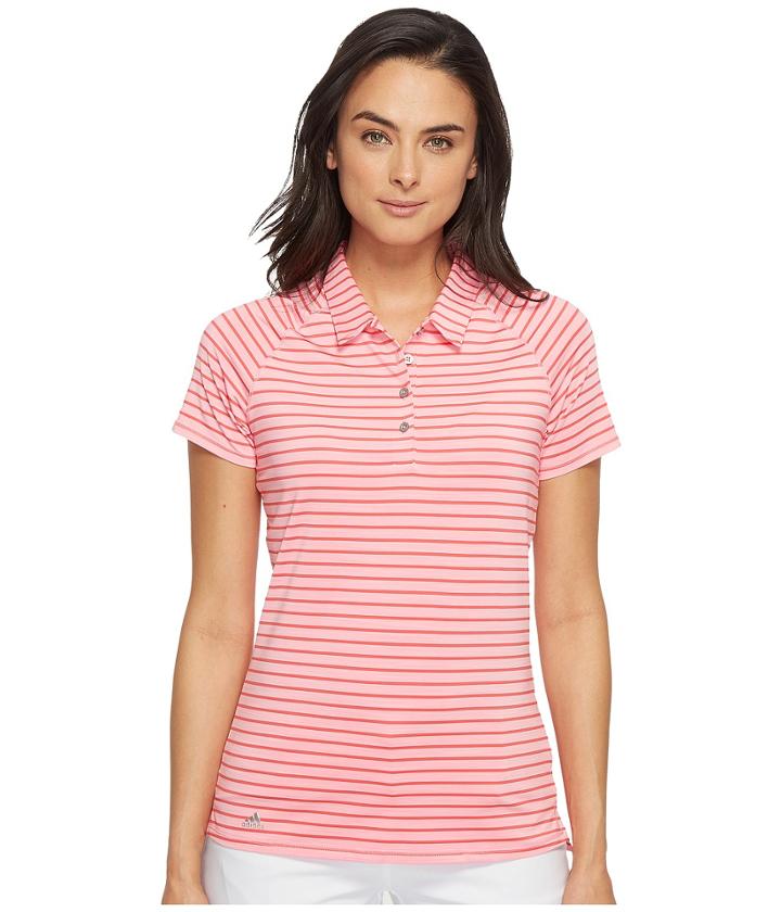 Adidas Golf - Double Stripe Short Sleeve Polo
