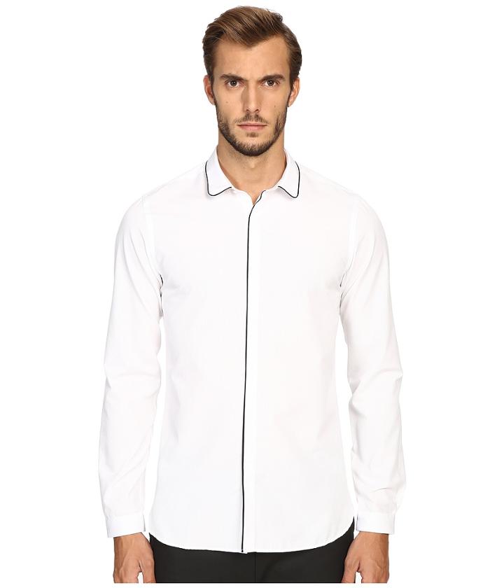 The Kooples - Classic Collar Shirt W/ Navy Piping