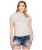 Lucky Brand - Plus Size All Over Hearts Tee