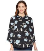 Ellen Tracy - Long Sleeve Top With Pleated Detail