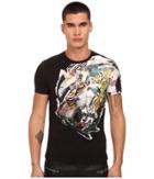 Just Cavalli - Collage Dragon Print Tee