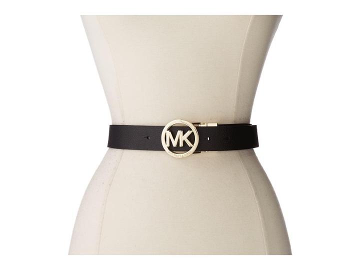 Michael Michael Kors 38mm Belt W/ Mk Logo Reversible Buckle