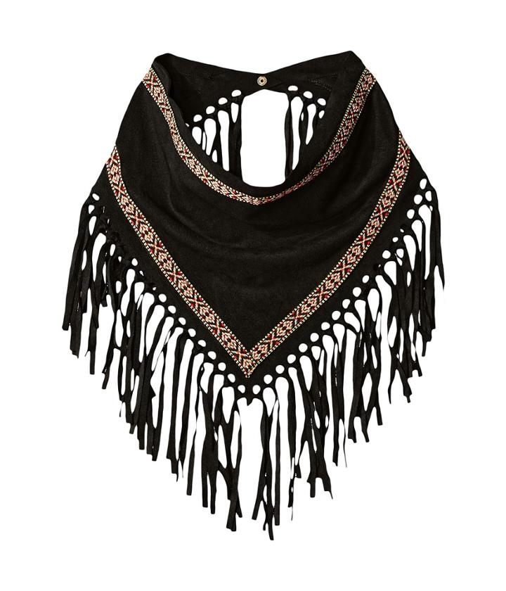 Steve Madden - Faux Suede W/ Trim Triangle Neckerchief