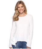 Dylan By True Grit - Vintage Soft Cotton Long Sleeve Double Ruffle Tee