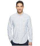 Lacoste - Long Sleeve Regular Fit Bold Oxford Bengal Stripe Woven Shirt