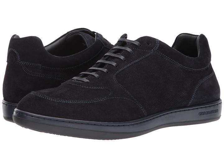 Giorgio Armani - Microholes Suede Sneaker