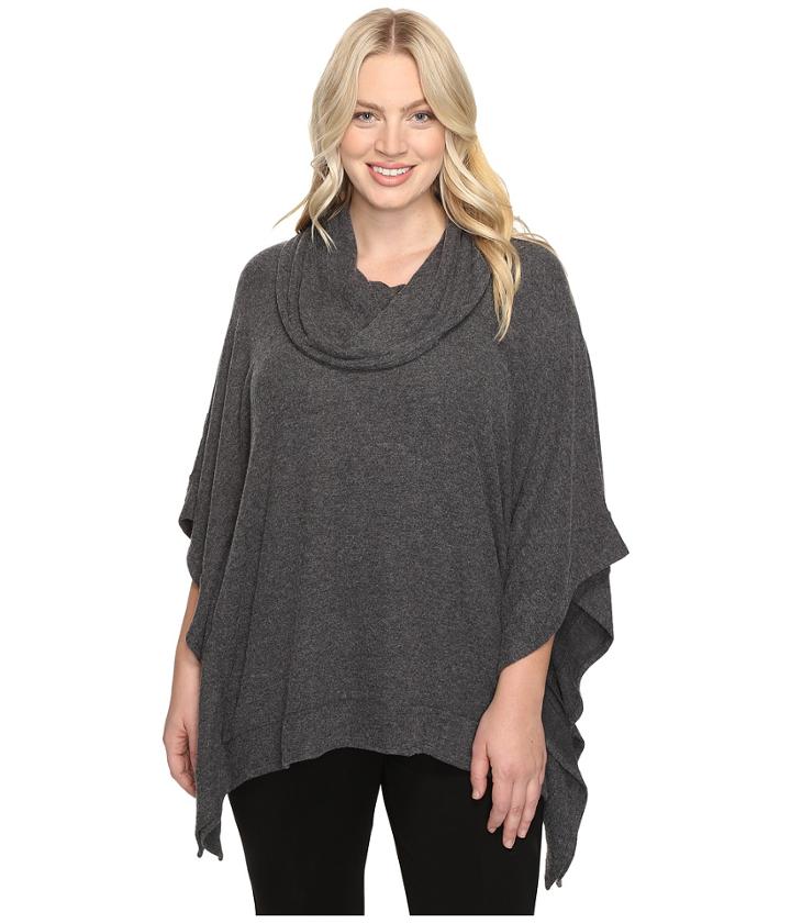 Nydj Plus Size - Plus Size Cozy Jersey Poncho