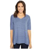 Mod-o-doc - Heavier Slub Jersey Swingy Elbow Sleeve V-neck Tee