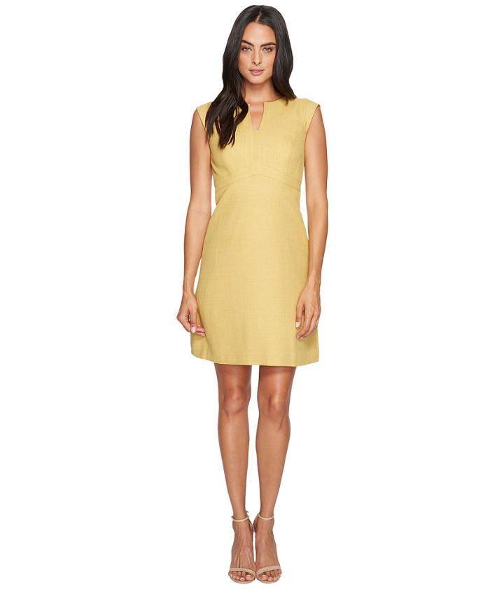 Tahari By Asl - Herringbone A-line Dress