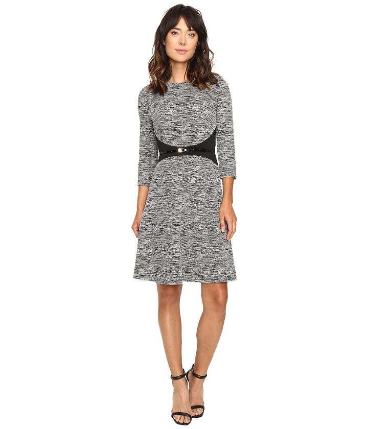 Calvin Klein - 3/4 Sleeve Fit And Flare Dress Cd6k1410