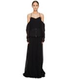 Vera Wang - Off The Shoulder Draped Gown With Peplum