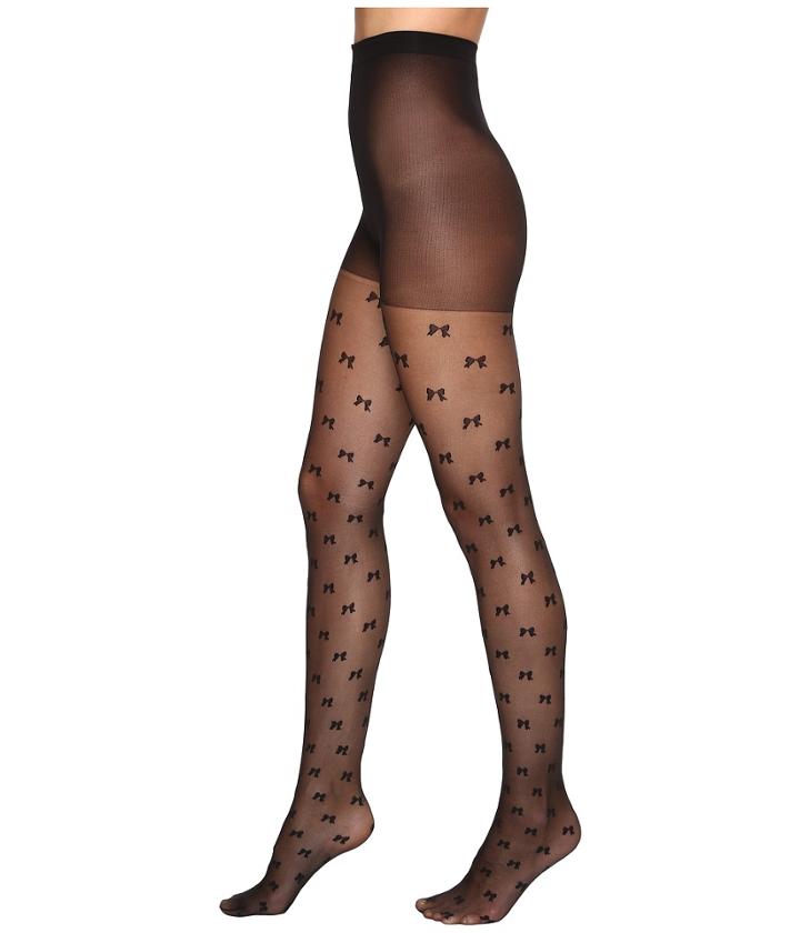 Kate Spade New York - Flocked Bow Tights