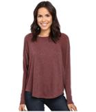 Lilla P - Peached Knit Easy Scoop Neck Raglan