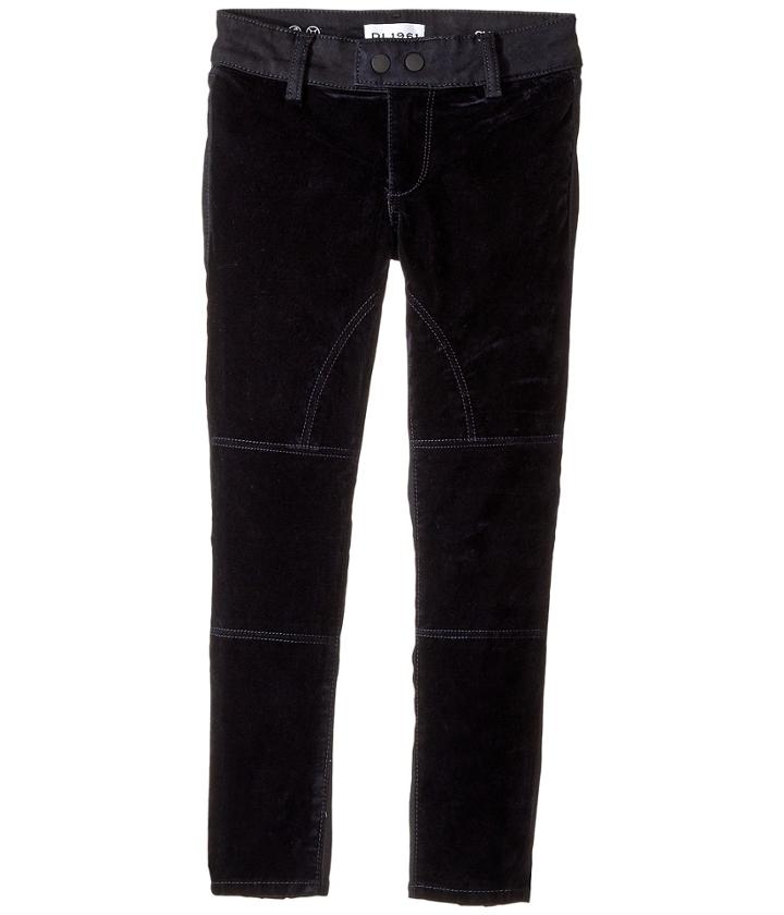 Dl1961 Kids - Chloe Two-tone Skinny Jeans In Blue Velvet