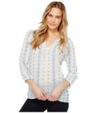 Dylan By True Grit - Prarie Pintuck Embroidery Blouse