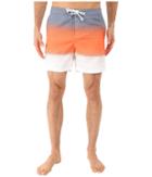 Original Penguin - Engineered Stripe Faux Chambray Print Fixed Volley Shorts